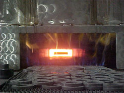 sintering powdered metal parts